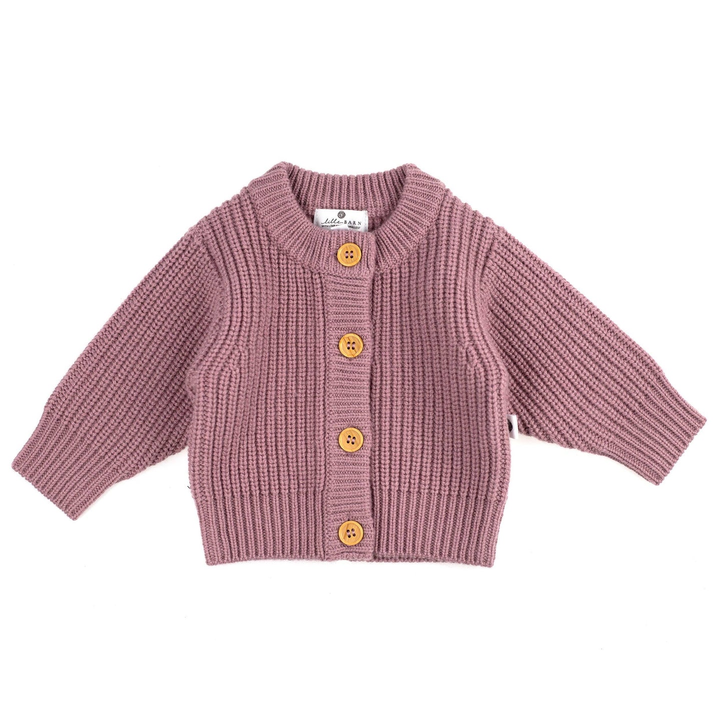Gestrickte Babyjacke aus Merinowolle