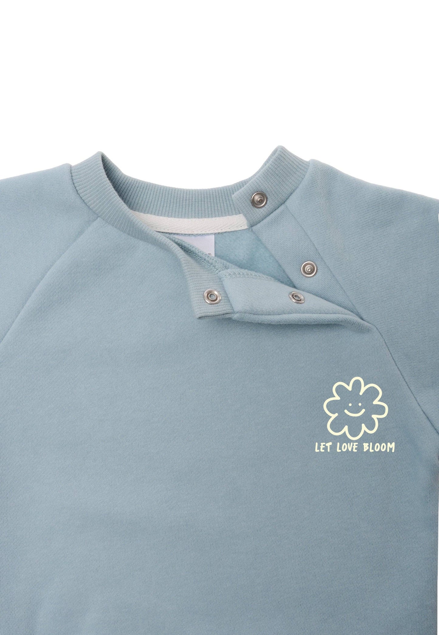 Love Bloom Sweatshirt hellblau Mini and Me Edition