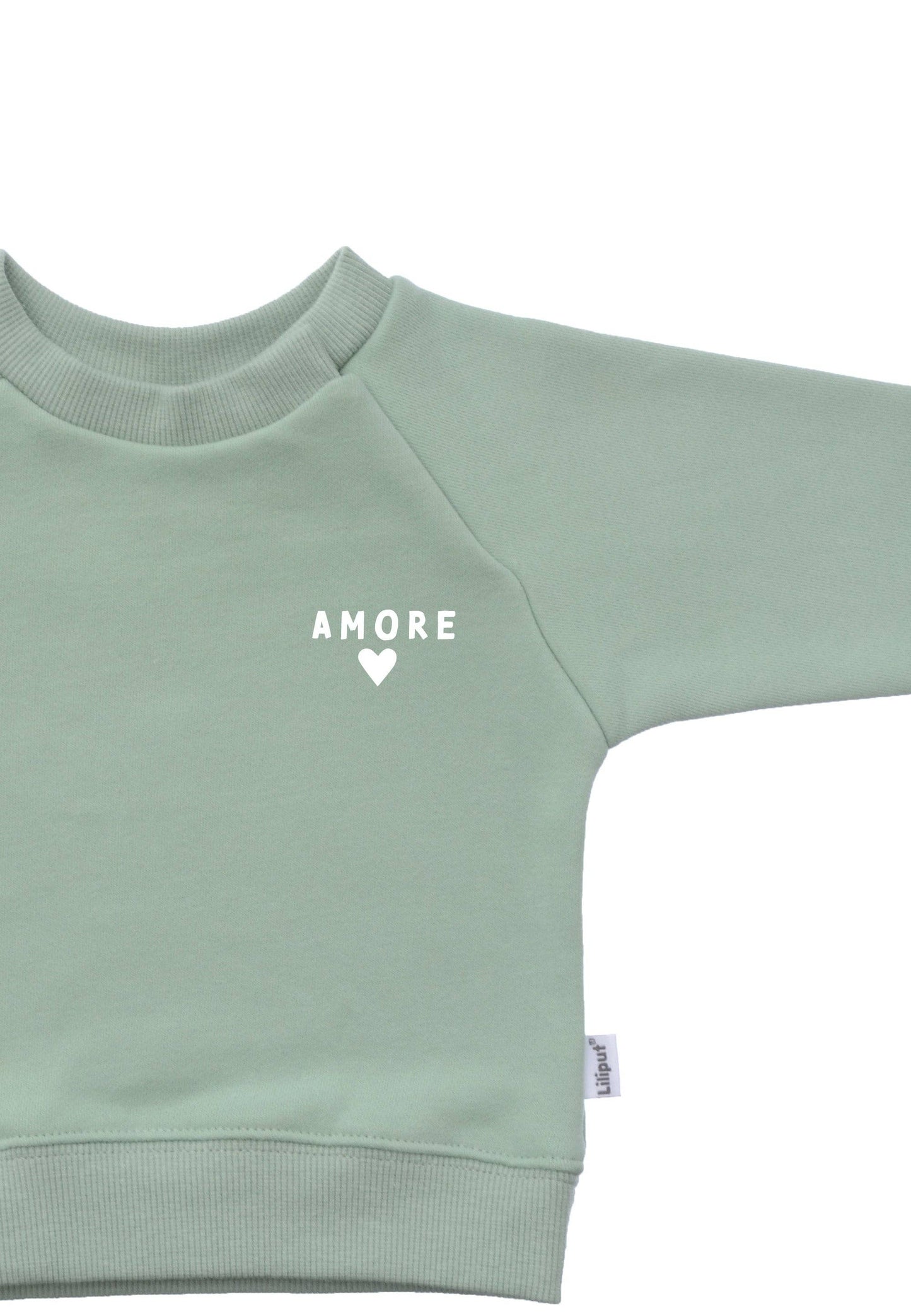 2tlg. Set mit Sweatshirt "amore" und Leggings