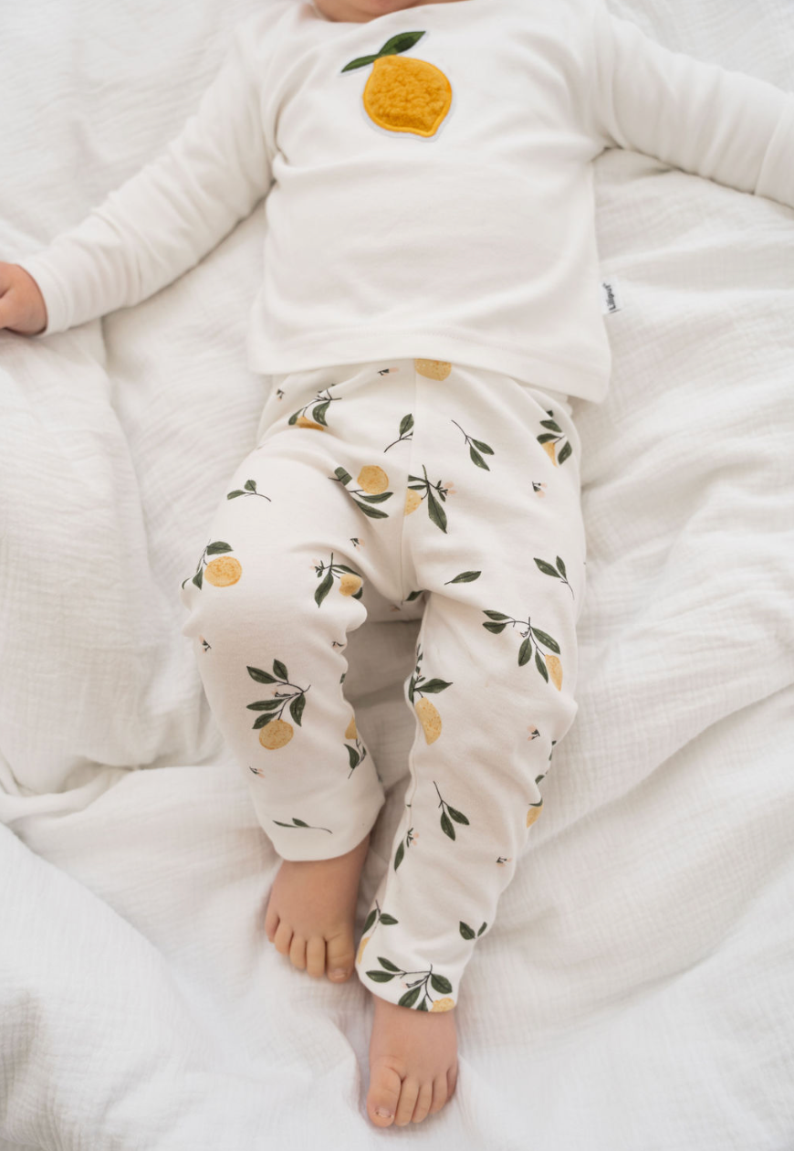 Leggings mit Zitronenprint