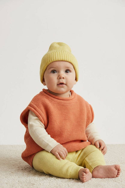 Merinowolle Gestrickte Babymütze