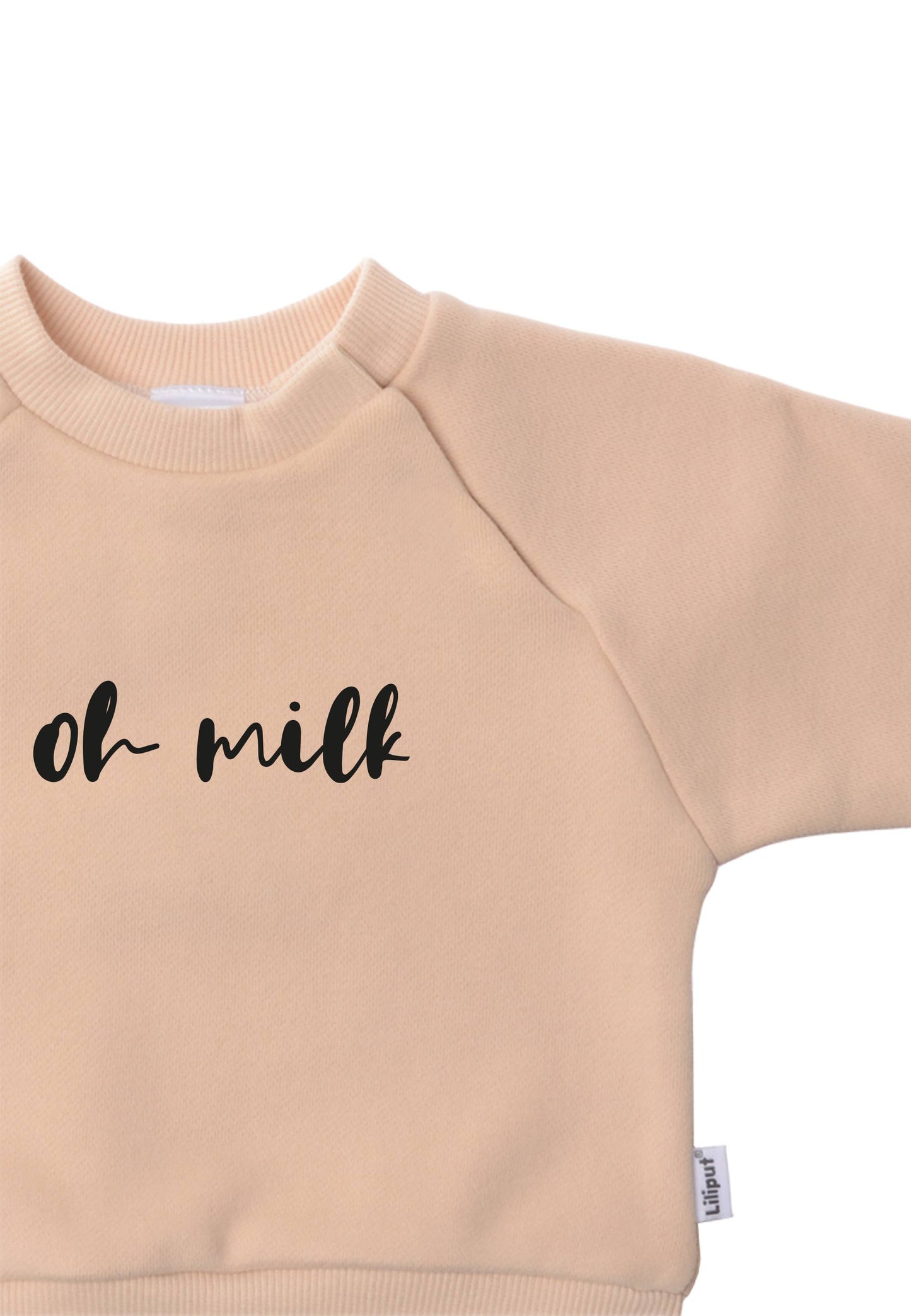 Sweatshirt in beige "oh milk"